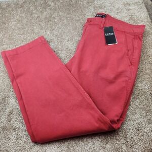 Lauren Ralph Lauren Womens Bright Clay Red Chino Pants Size 16 NWT 200812287004